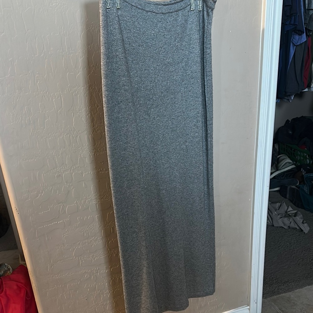 Gray Maxi Skirt